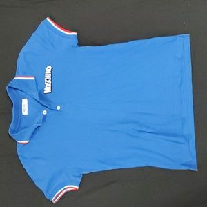 Moschino blue polo shirt
